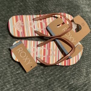 Roxy, flip-flops, melon, size 8